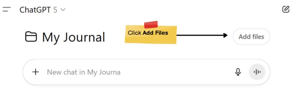 How to Add Project Files to a ChatGPT project