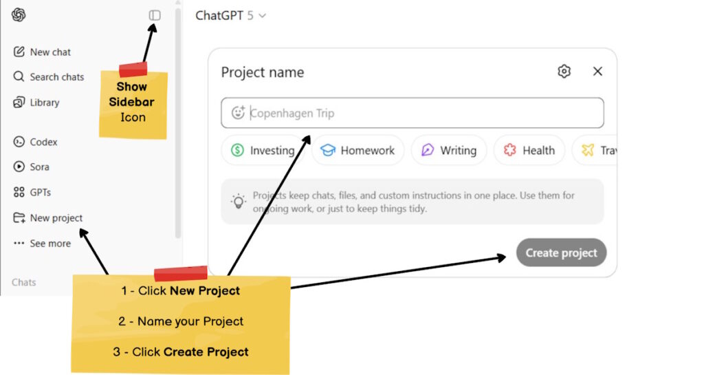 Learn a New ChatGPT Feature - Projects