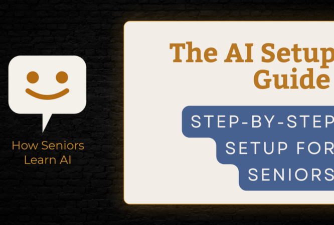 Practical AI tutorials for beginners, seniors, and elderly learners showing how to set up ChatGPT safely.